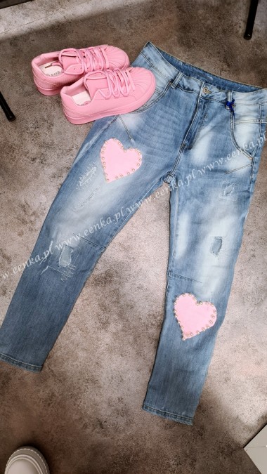 Jeansy Serce Perły Joni